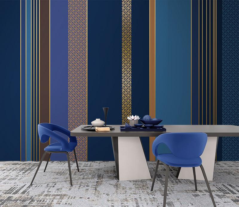 Fototapeta geometryczne niebieskie