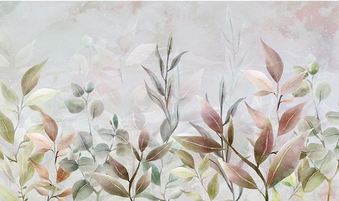 Fototapeta floralne liście