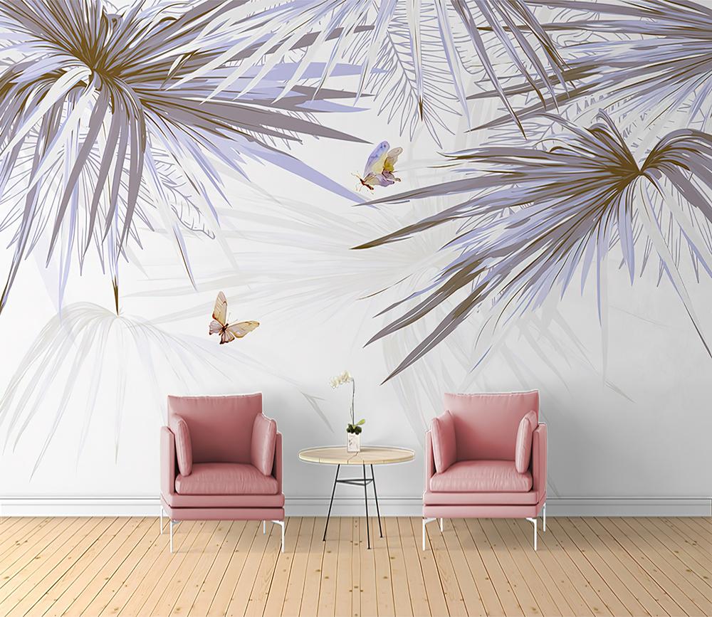 Fototapeta palmowe fioletowe