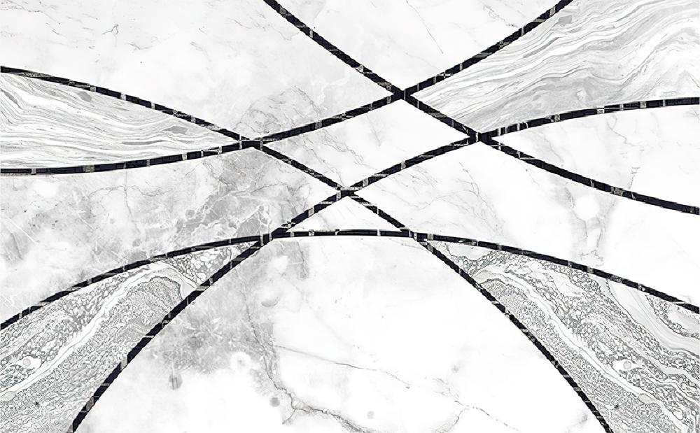 Fototapeta linie czarne organiczne