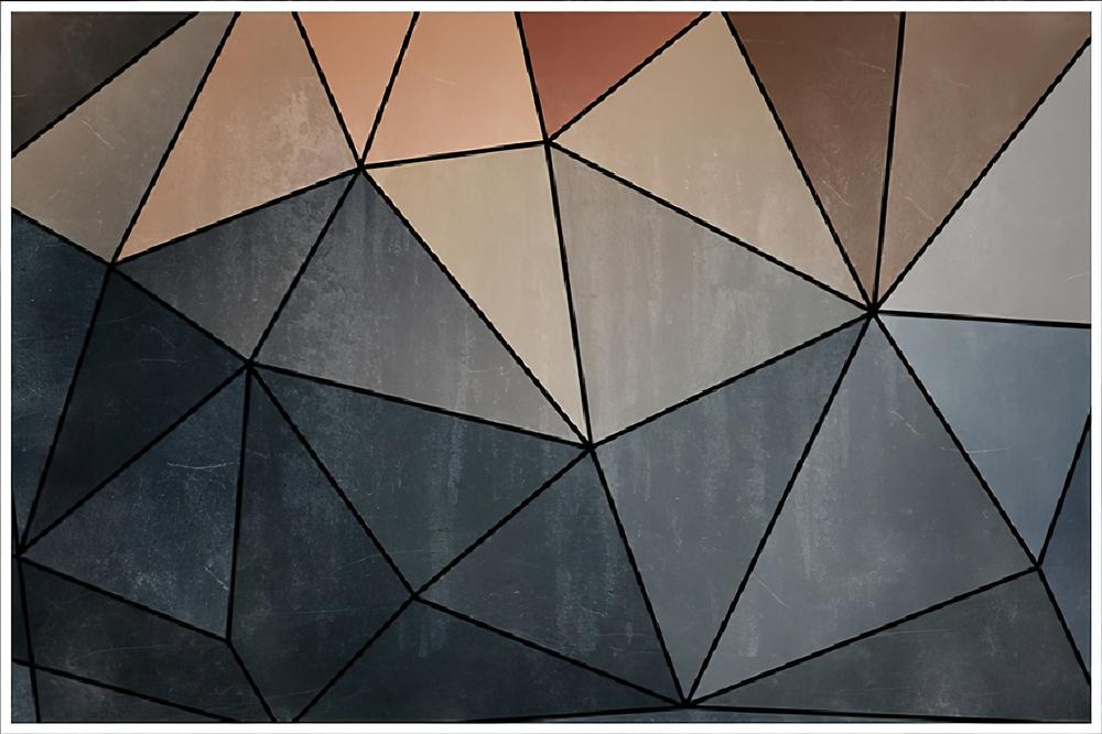 Fototapeta geometryczny wzór niebieski szary