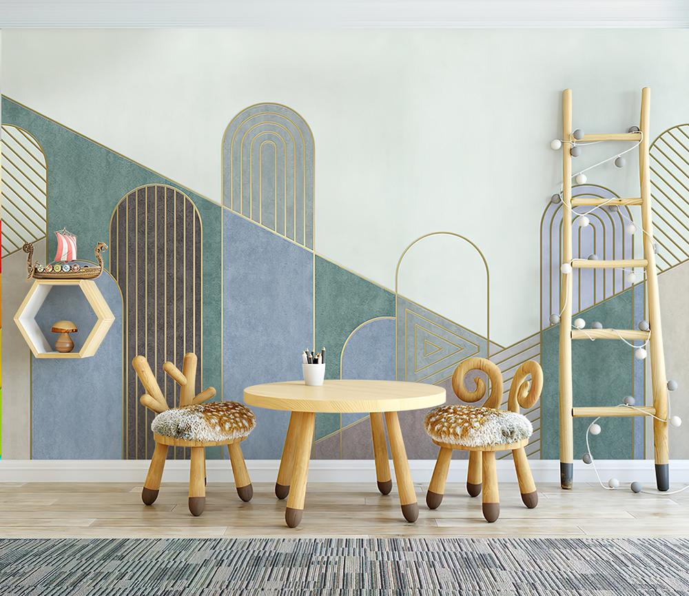 Fototapeta geometria pastelowa