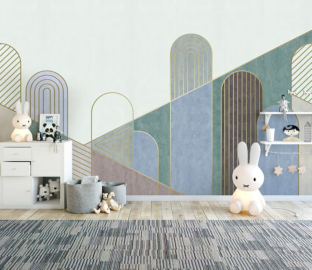 Fototapeta geometria pastelowa