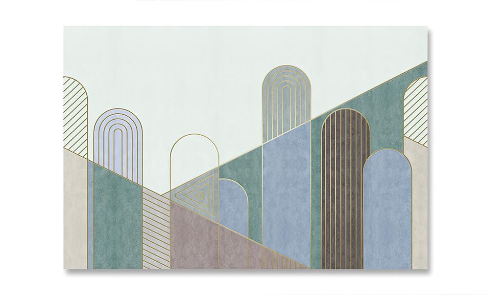 Fototapeta geometria pastelowa