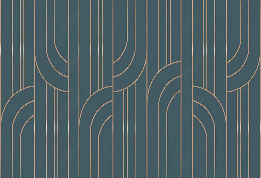 Fototapeta krzywe linie geometryki żółtozielone