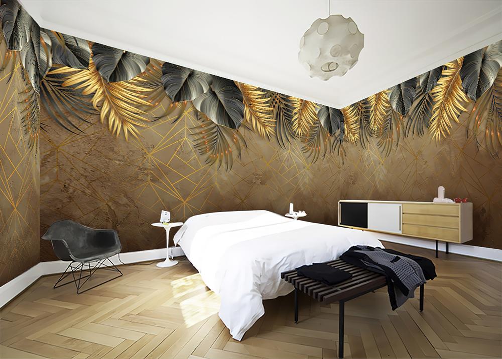 Fototapeta palmowe geometryczne