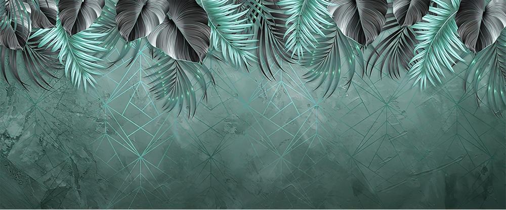 Fototapeta palmowe geometryczne