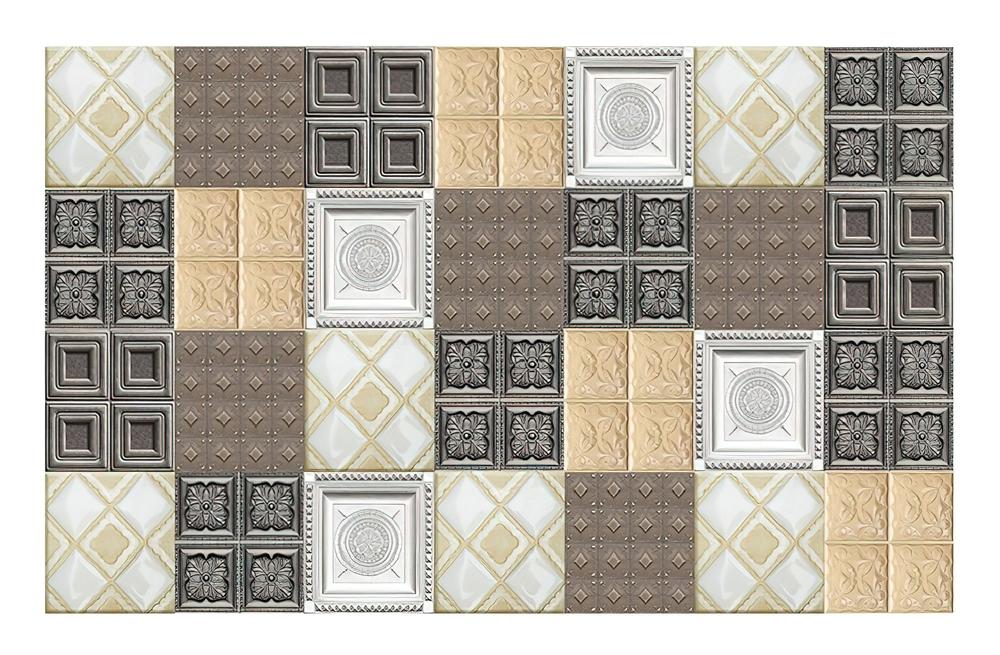 Fototapeta kolażu geometrycznego neutralne kolory