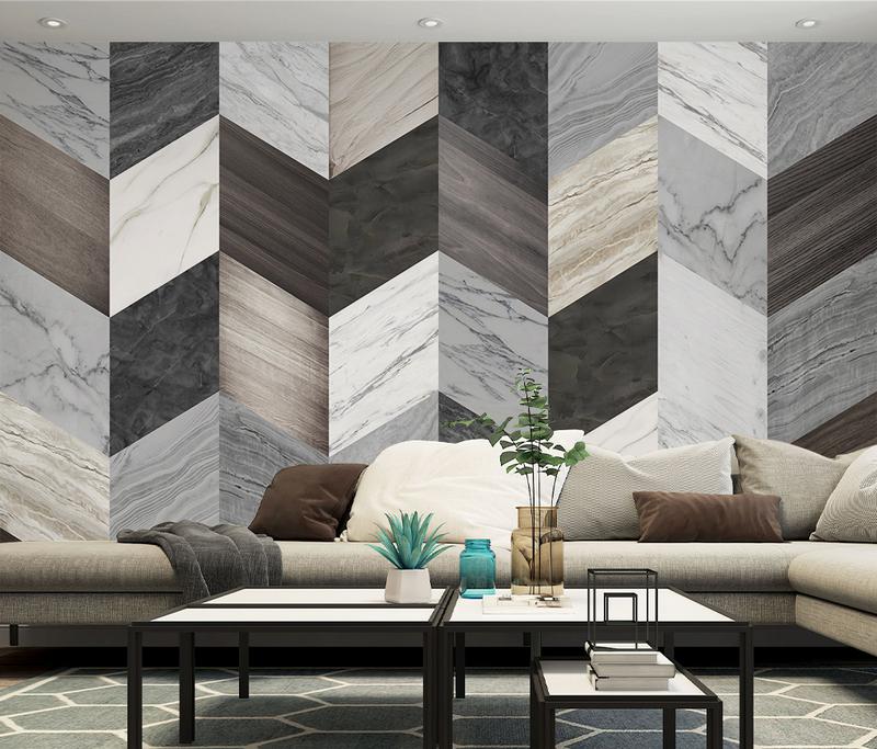 Fototapeta geometryczna szara