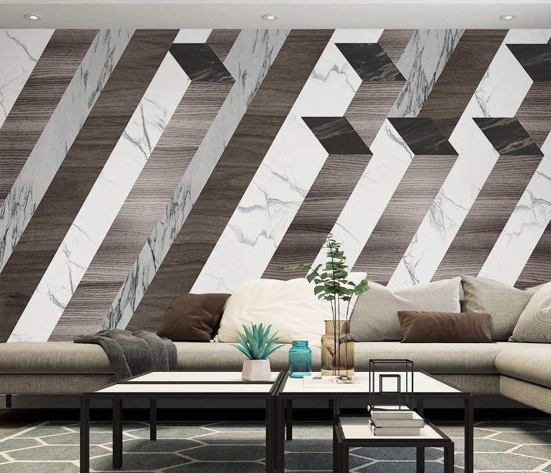 Fototapeta gerszty geometria szara biała