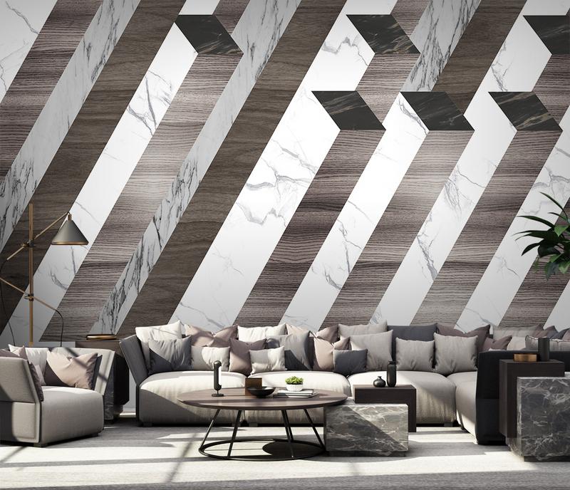 Fototapeta gerszty geometria szara biała