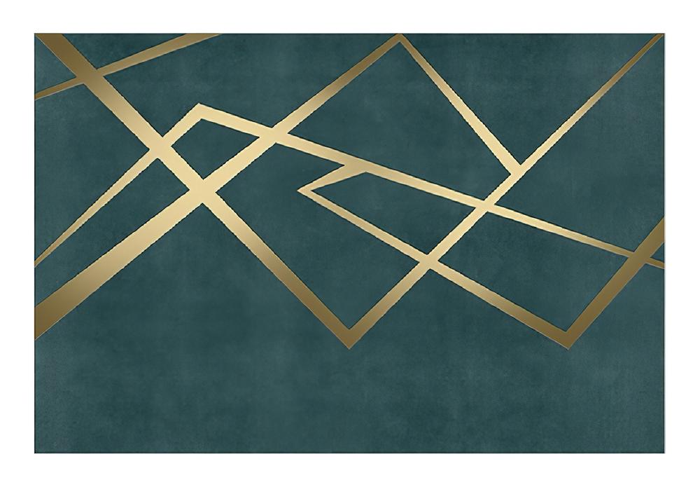 Fototapeta geometryczny ciemny pok