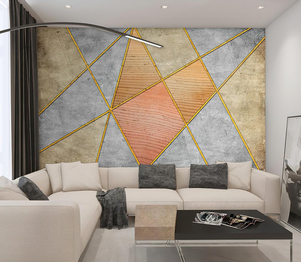 Fototapeta geometryczna szara