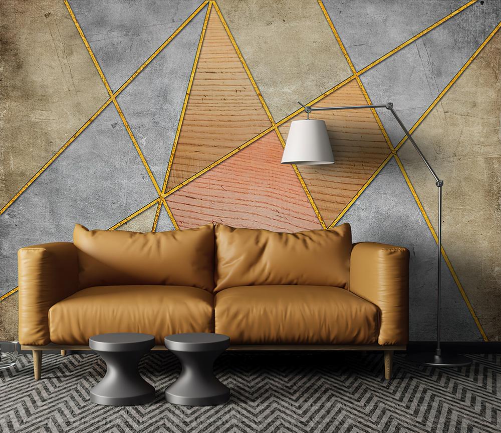 Fototapeta geometryczna szara