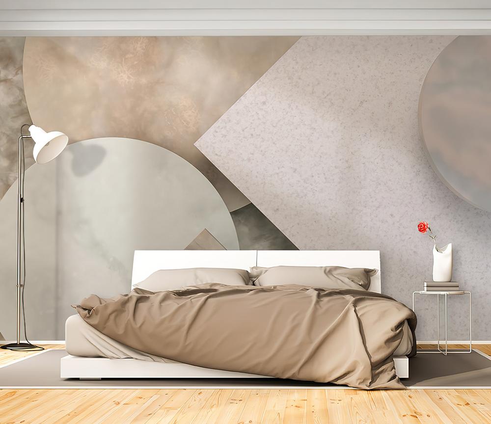 Fototapeta geometryczna beżowa