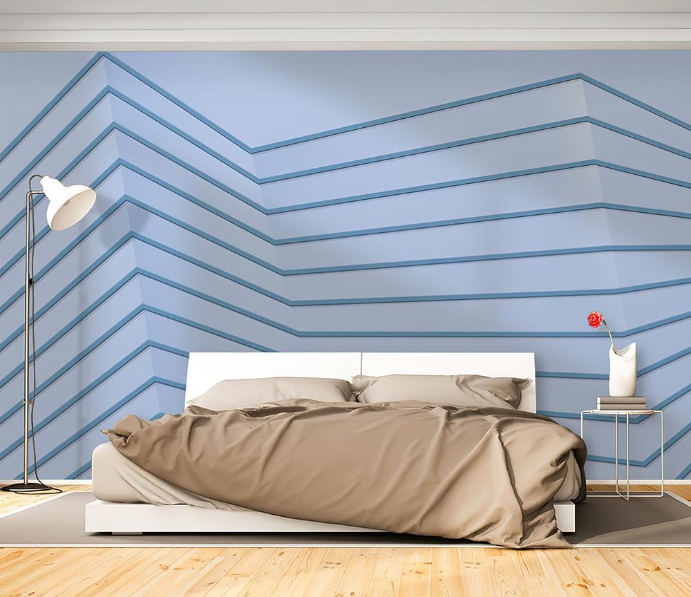 Fototapeta chevron niebieska