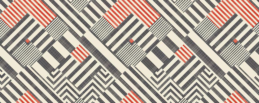 Fototapeta geometryczne czarne i czerwone