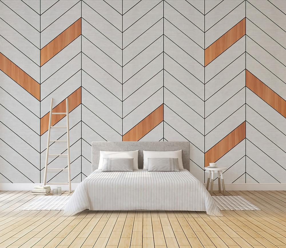 Fototapeta geometria biało-brązowa
