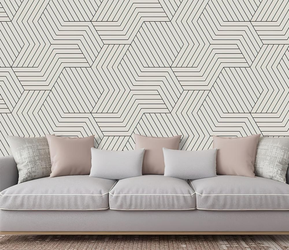 Fototapeta linie diagonale czarnobiała