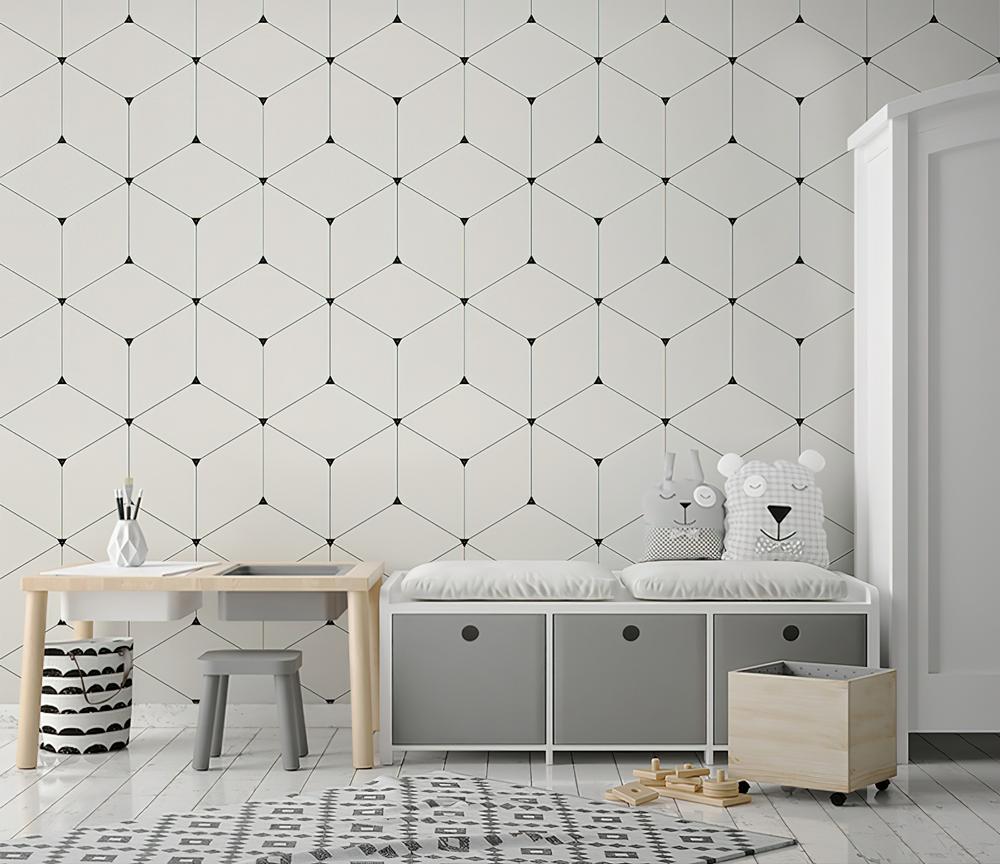 Fototapeta geometryczny czarno-biały