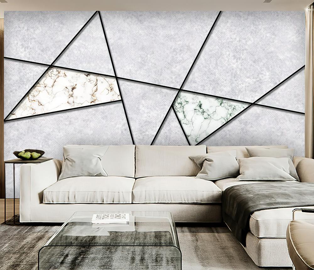 Fototapeta geometryczny marmura szary