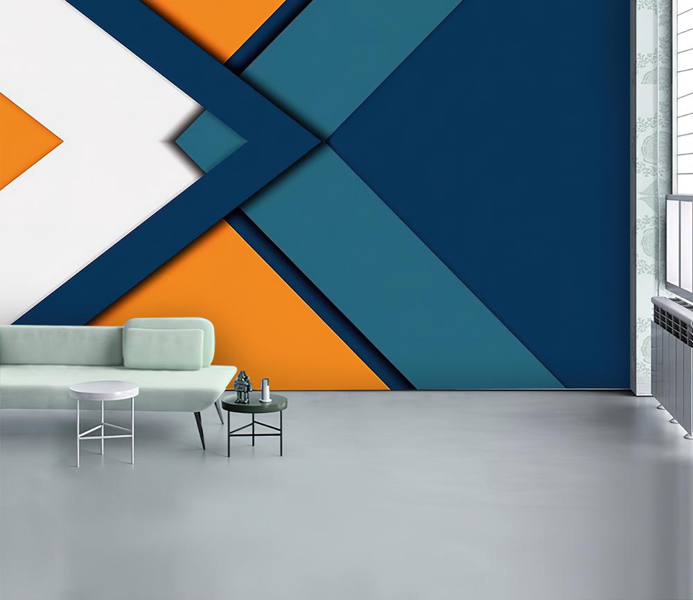 Fototapeta geometryczna mnogokolorowa