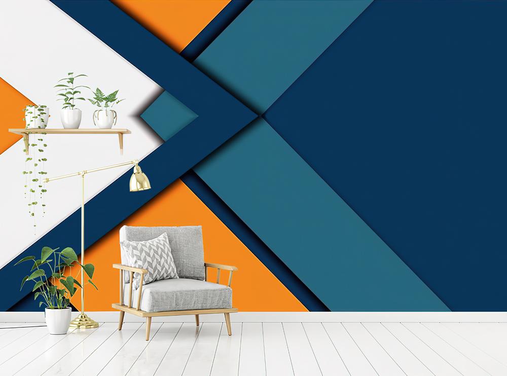 Fototapeta geometryczna mnogokolorowa