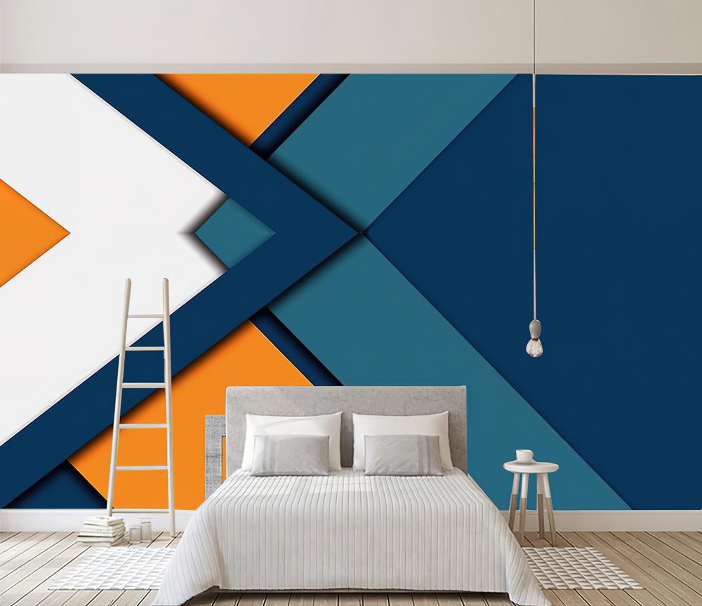 Fototapeta geometryczna mnogokolorowa