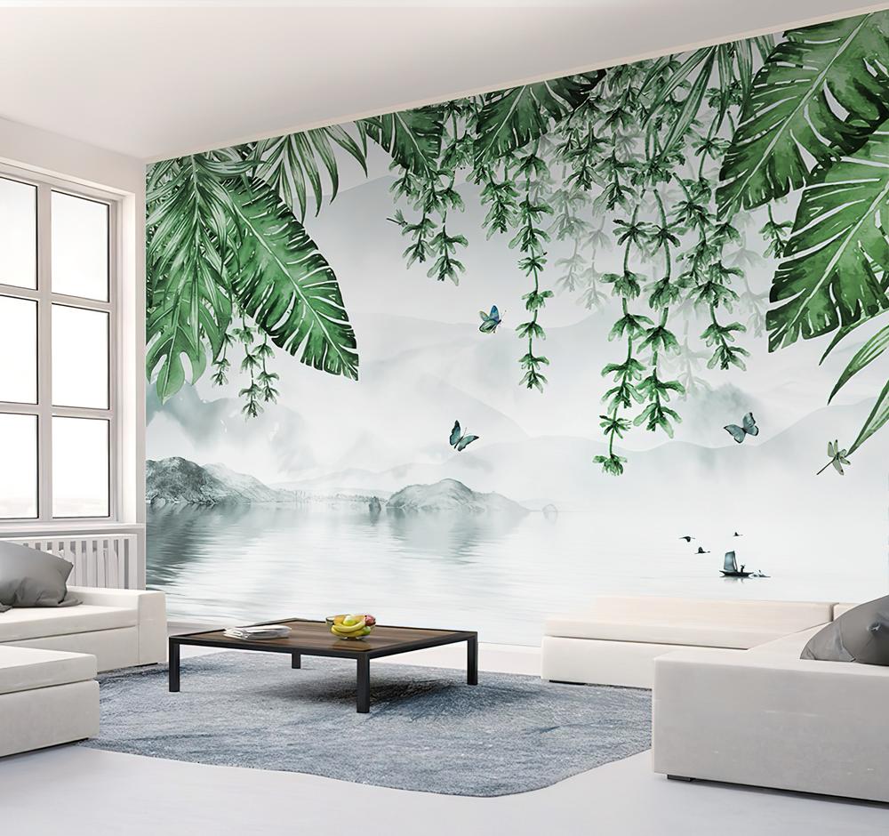Fototapeta palmowe biała