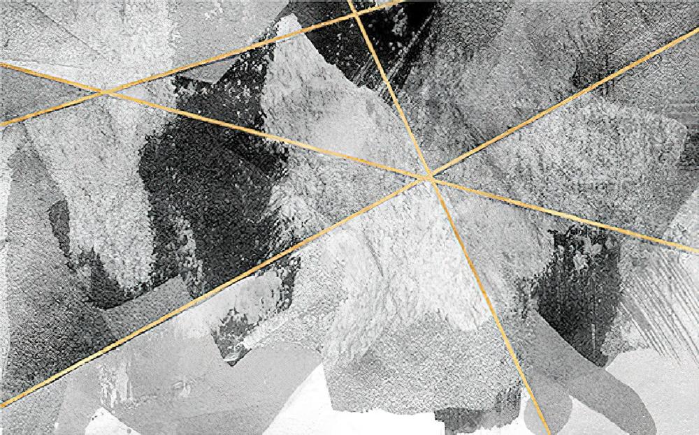 Fototapeta geometryczny złotowy