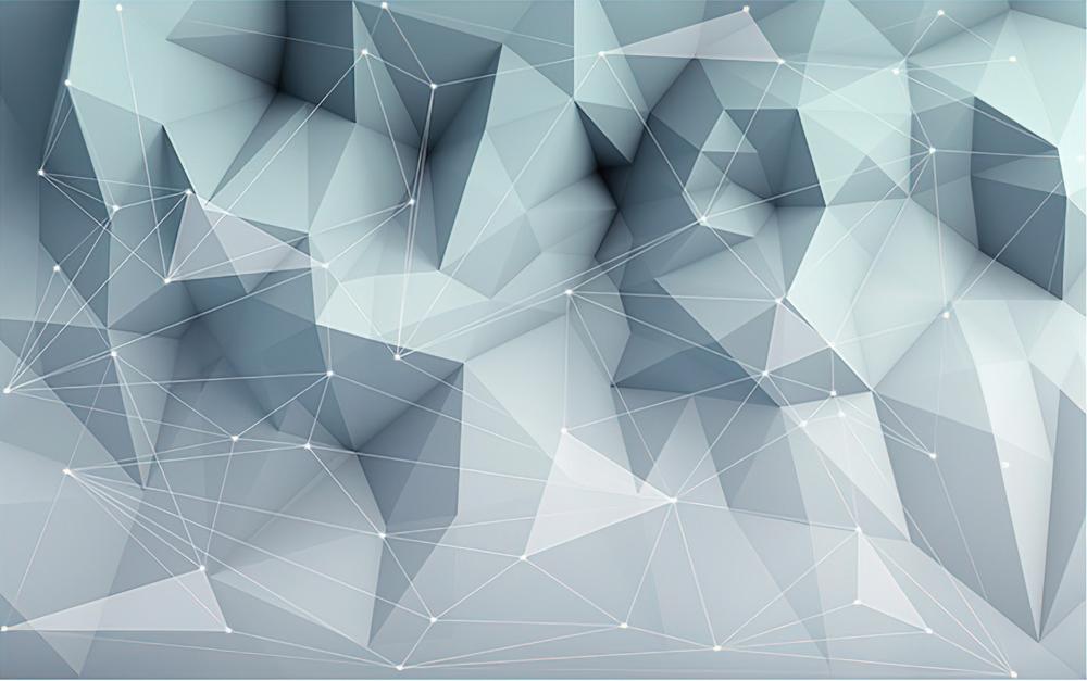 Fototapeta geometryczny niebieski