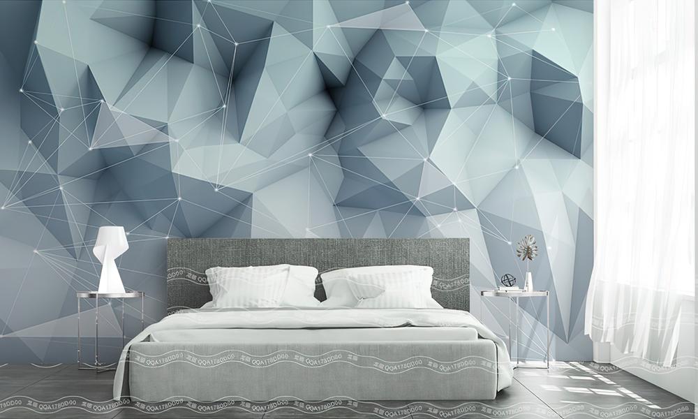 Fototapeta geometryczny niebieski