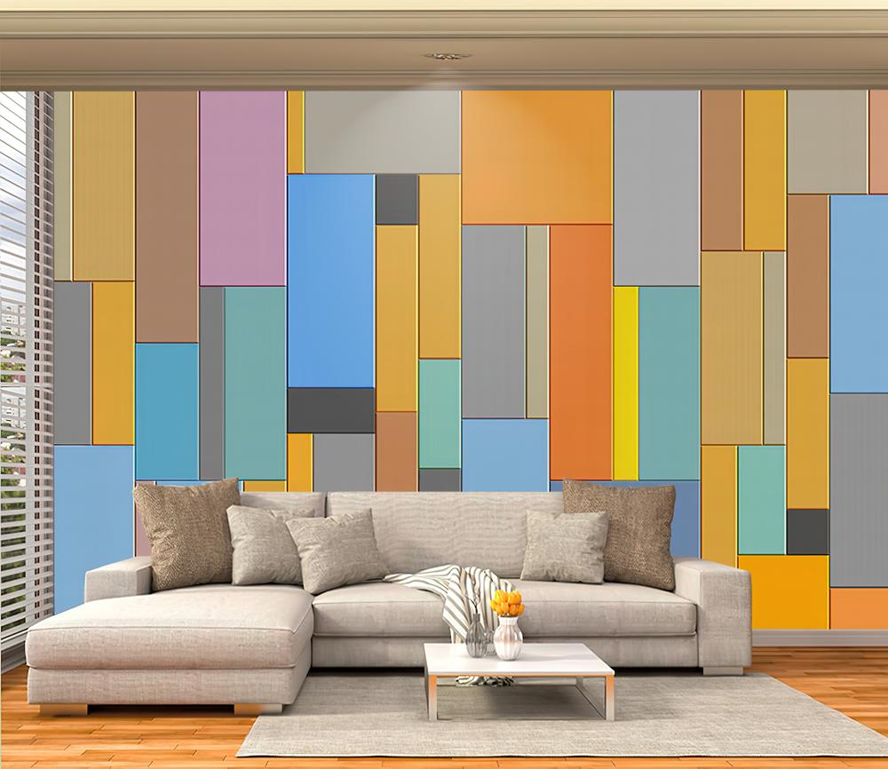 Fototapeta geometryczna wielobarwna