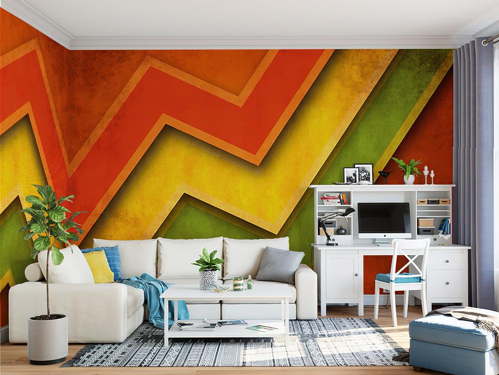 Fototapeta geometryczna wielobarwna
