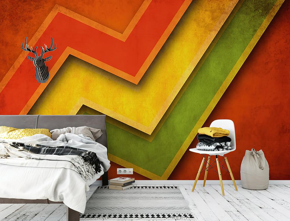Fototapeta geometryczna wielobarwna