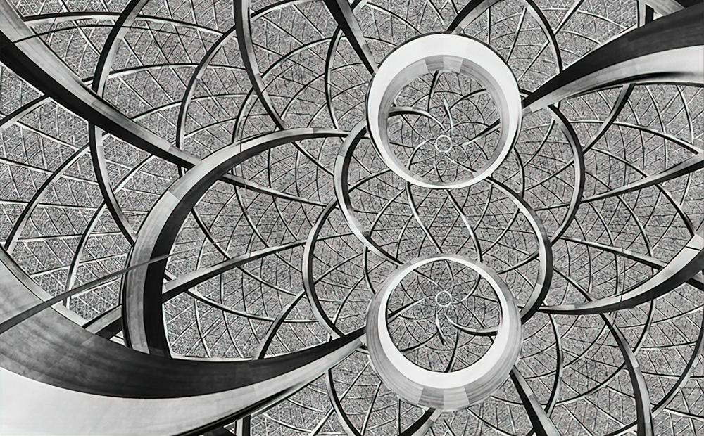 Fototapeta geometryczna czarno-biała