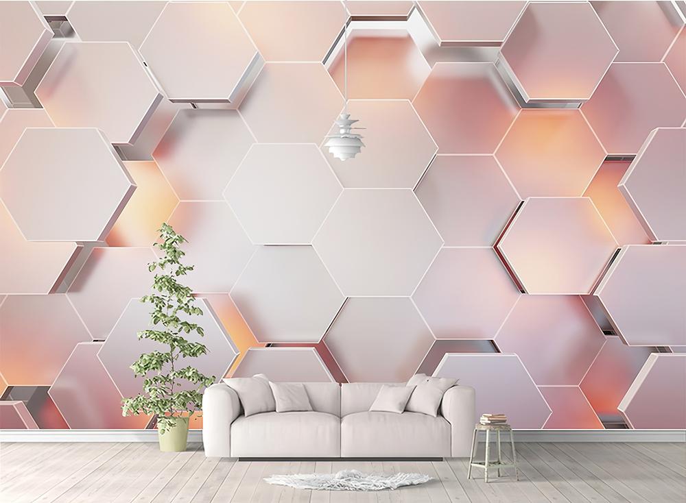 Fototapeta geometryczna pastelowe