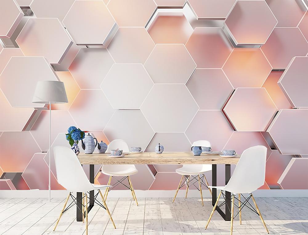 Fototapeta geometryczna pastelowe