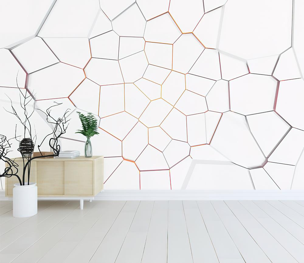 Fototapeta geometryczna pomarańczowa brązowa