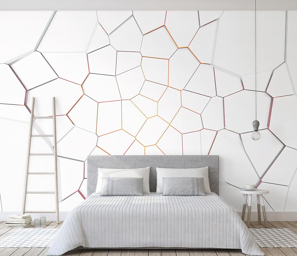 Fototapeta geometryczna pomarańczowa brązowa