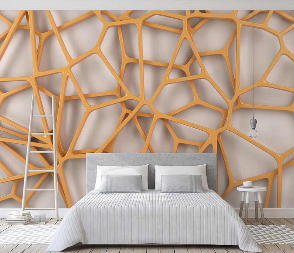 Fototapeta orange geometria