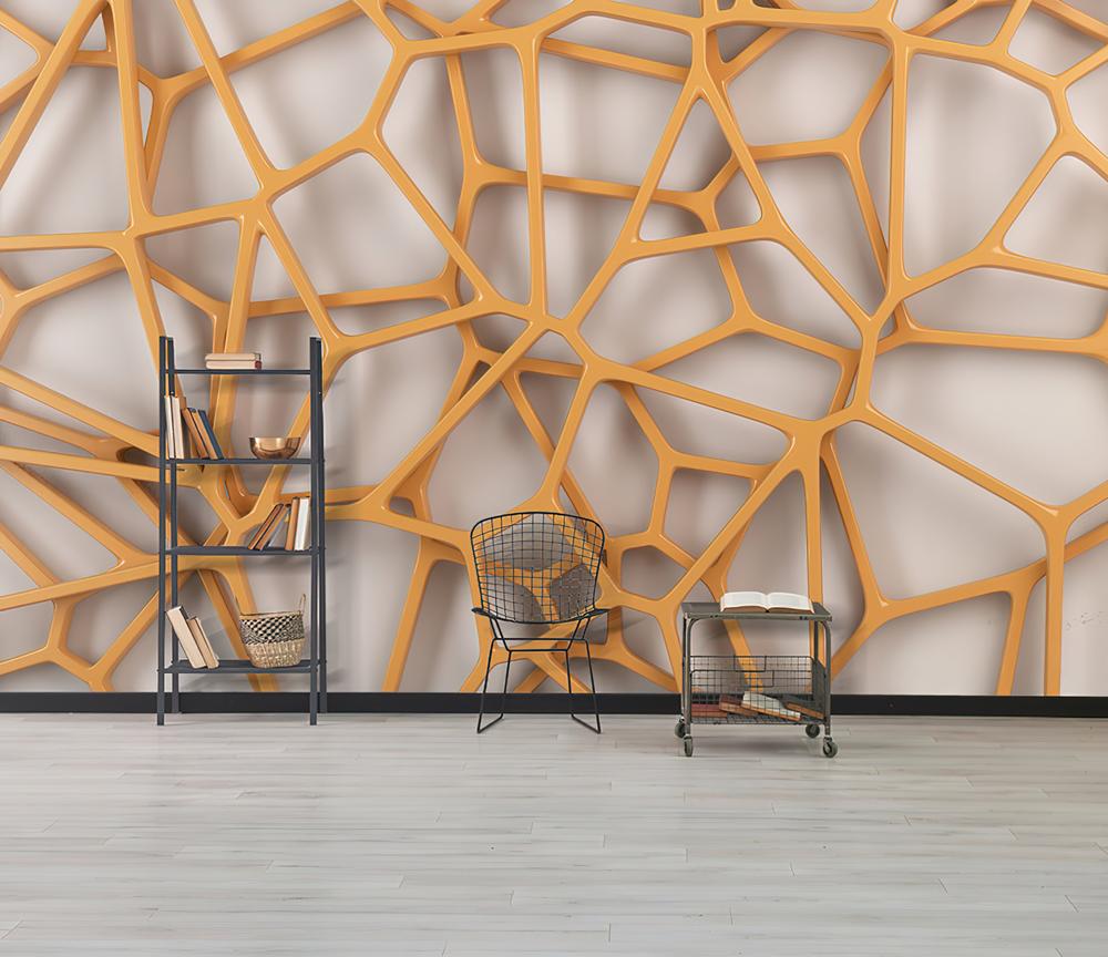 Fototapeta orange geometria