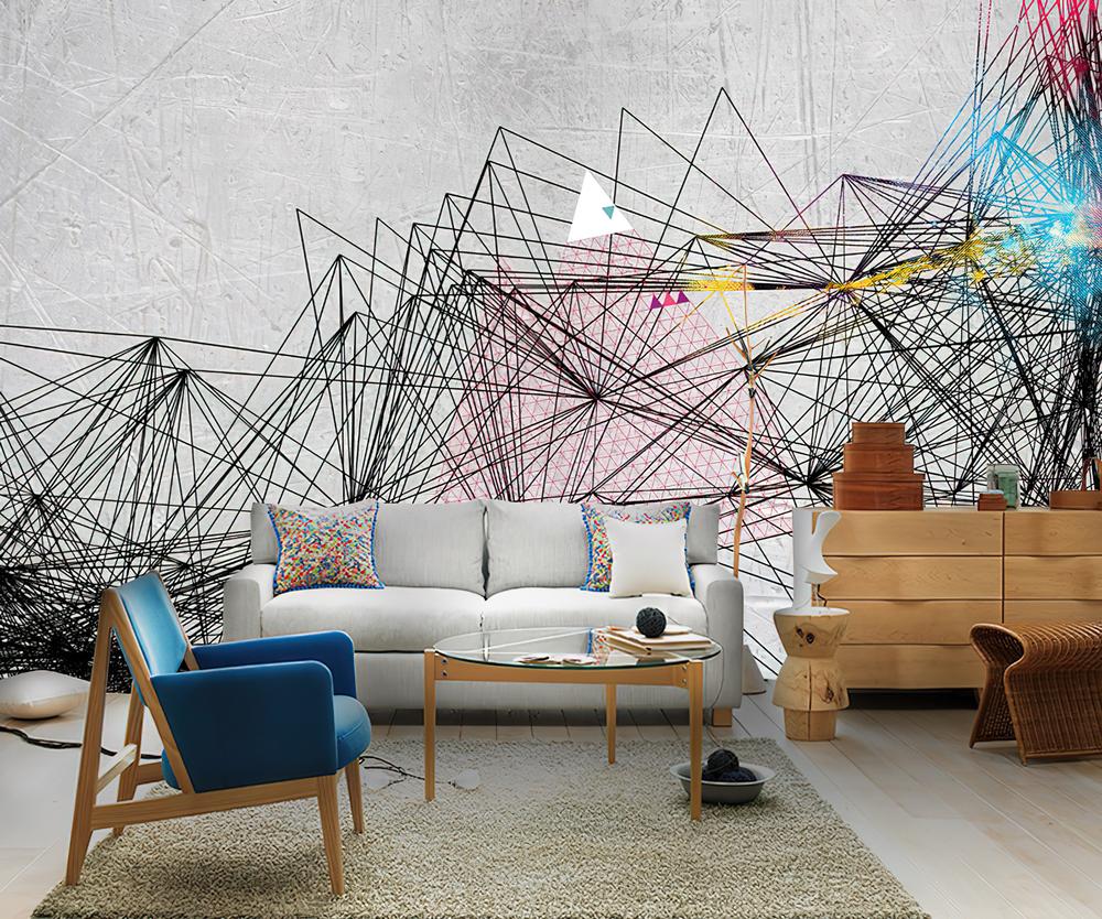 Fototapeta geometryczna kolorowa