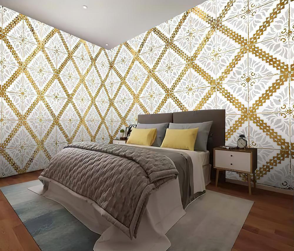 Fototapeta geometryczna złota