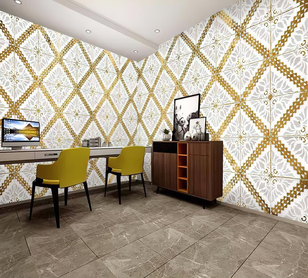 Fototapeta geometryczna złota