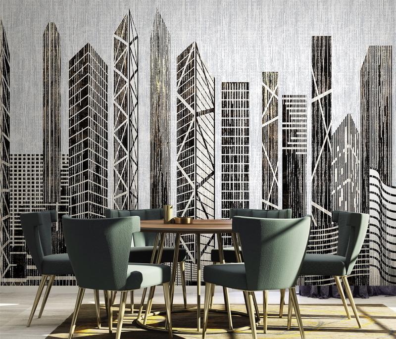 Fototapeta mieszkaniowa geometryczna