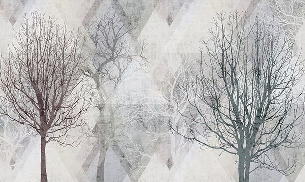Fototapeta geometryczny drzewia