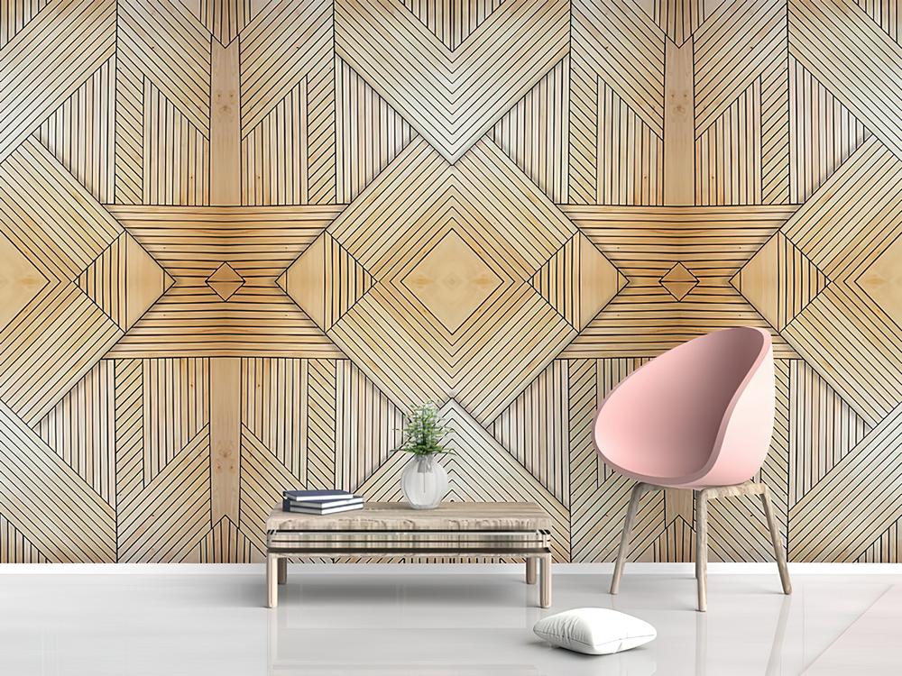 Fototapeta geometryczny beżowy