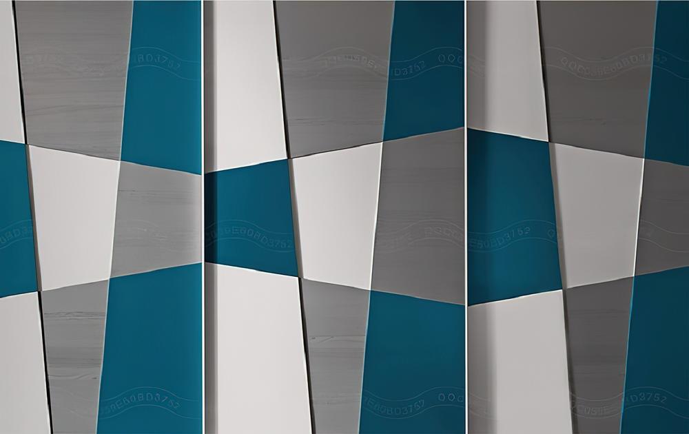 Fototapeta geometryczny kolorowy mural