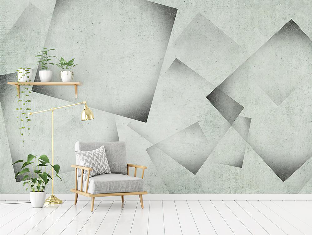 Fototapeta geometryczna szara